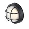 Westinghouse Fixture Wall Outdoor LED Dimmable 12W Round Sconce, Textured Black White Glass 6114000 - alternate 2
